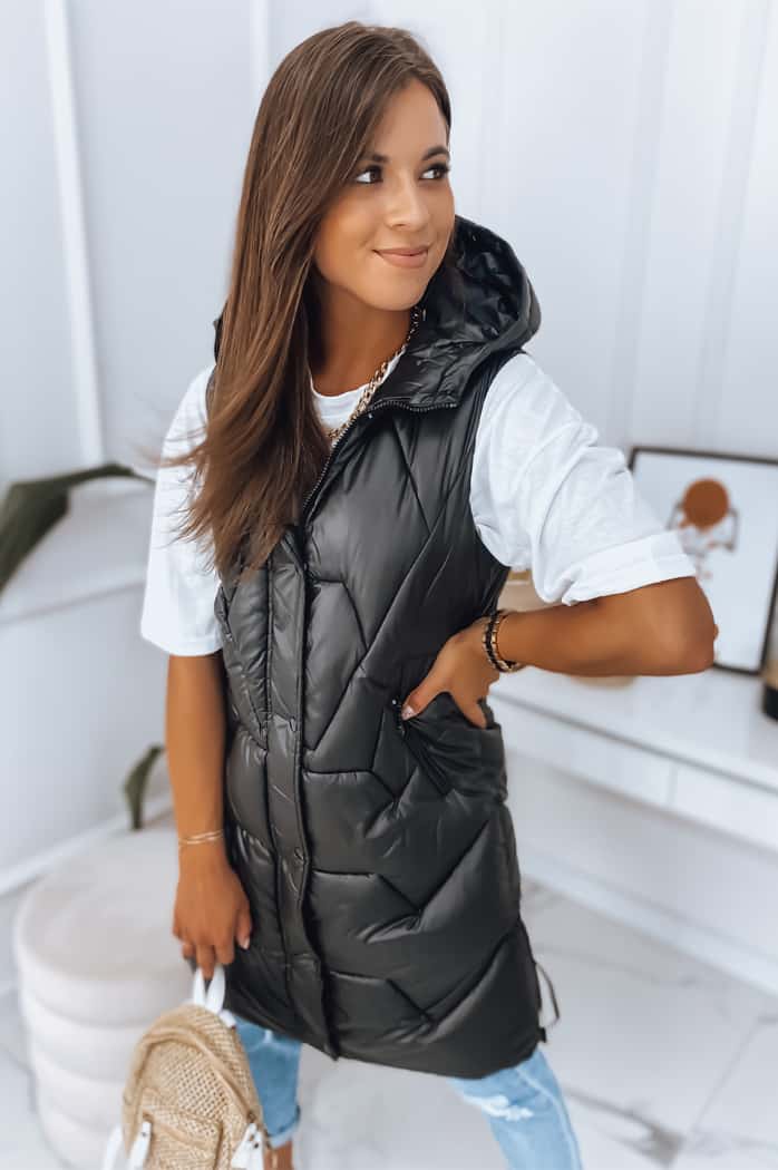 Kamizelka damska LARIS czarna Dstreet TY2832