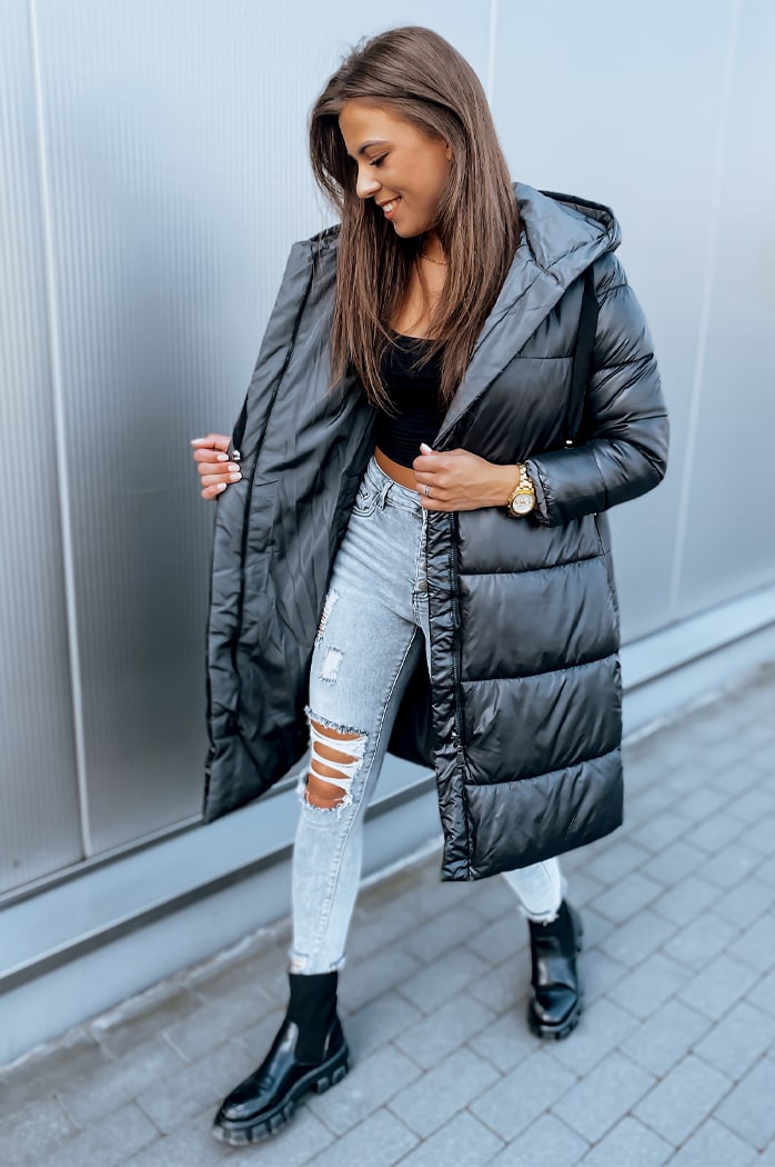 Kurtka damska KERMIT czarna Dstreet TY2864