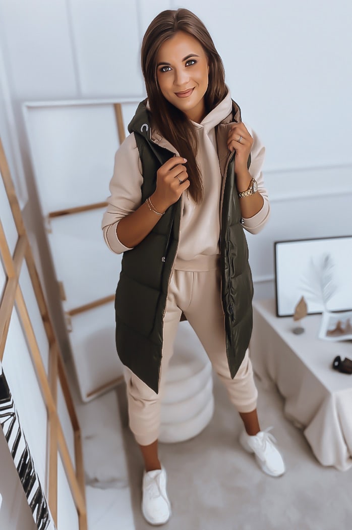 Kamizelka damska ROSI zielona Dstreet TY2868