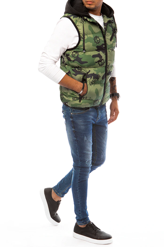 Kamizelka męska pikowana camo Dstreet TX4106