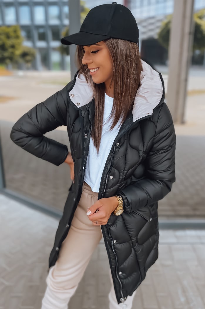 Kurtka pikowana damska LORET czarna Dstreet TY2894