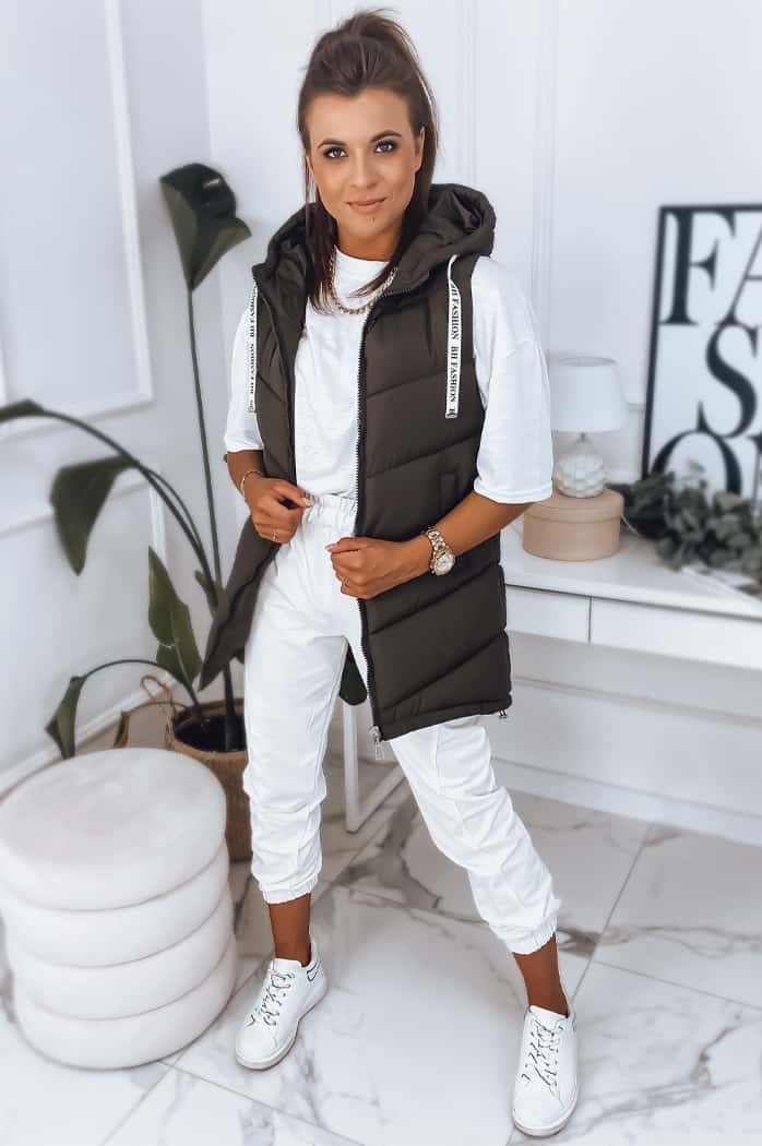 Kamizelka damska MIRELLI brązowa Dstreet TY2911