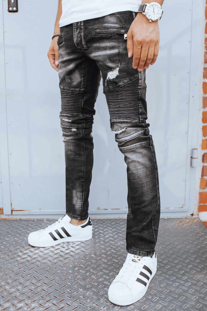 Spodnie męskie czarne Dstreet UX3815