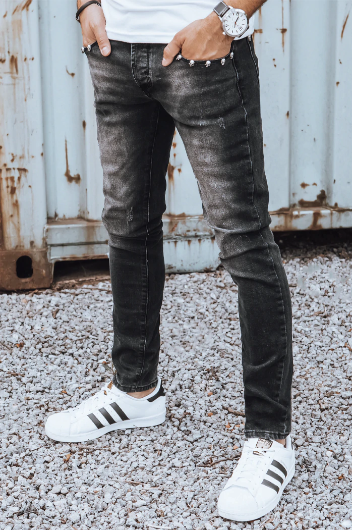 Spodnie męskie czarne Dstreet UX3825