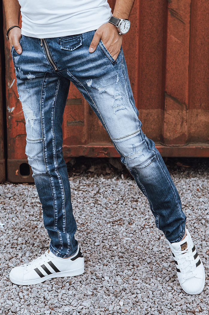 Spodnie męskie jeansowe granatowe Dstreet UX3828