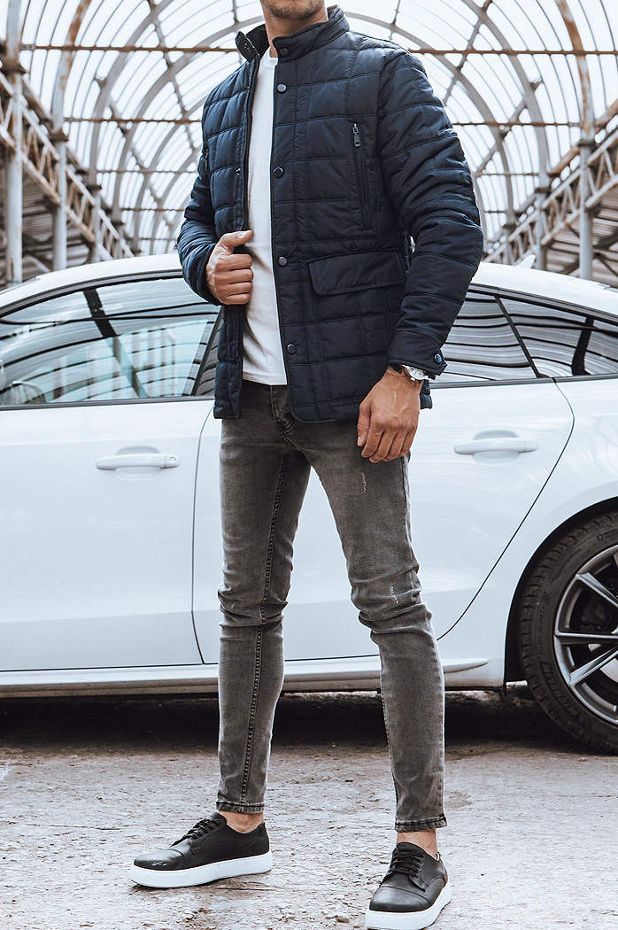 Kurtka męska prześciowa pikowana granatowa Dstreet TX4135