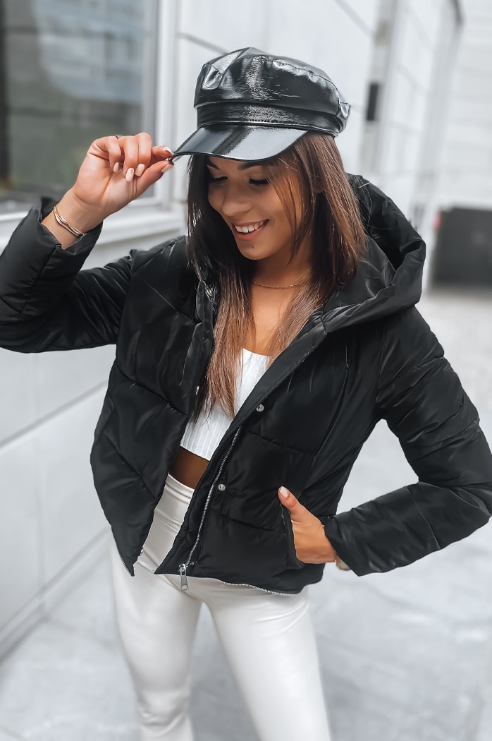 Kurtka zimowa damska DIAMON PREMIUM czarna Dstreet TY2956