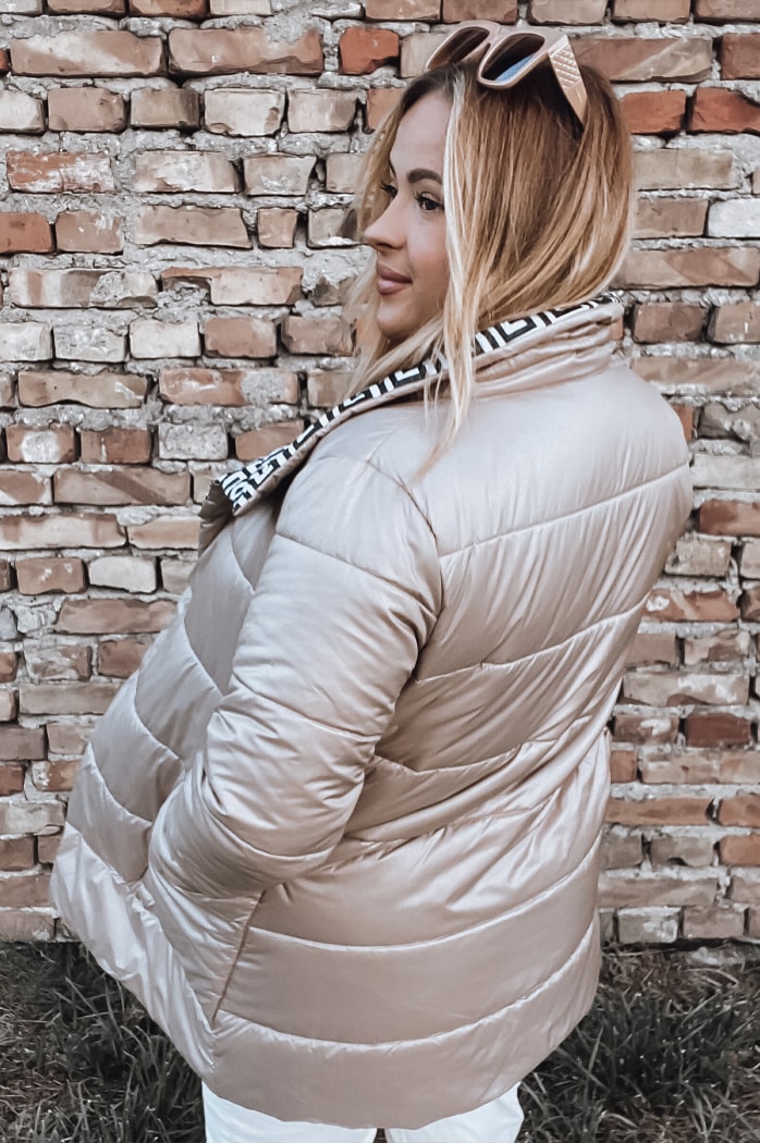 Kurtka pikowana damska VETIS kamelowa Dstreet TY2977