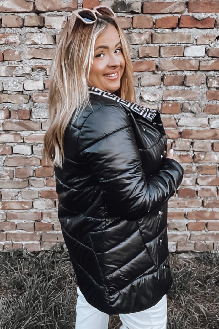 Kurtka pikowana damska VETIS czarna Dstreet TY2978