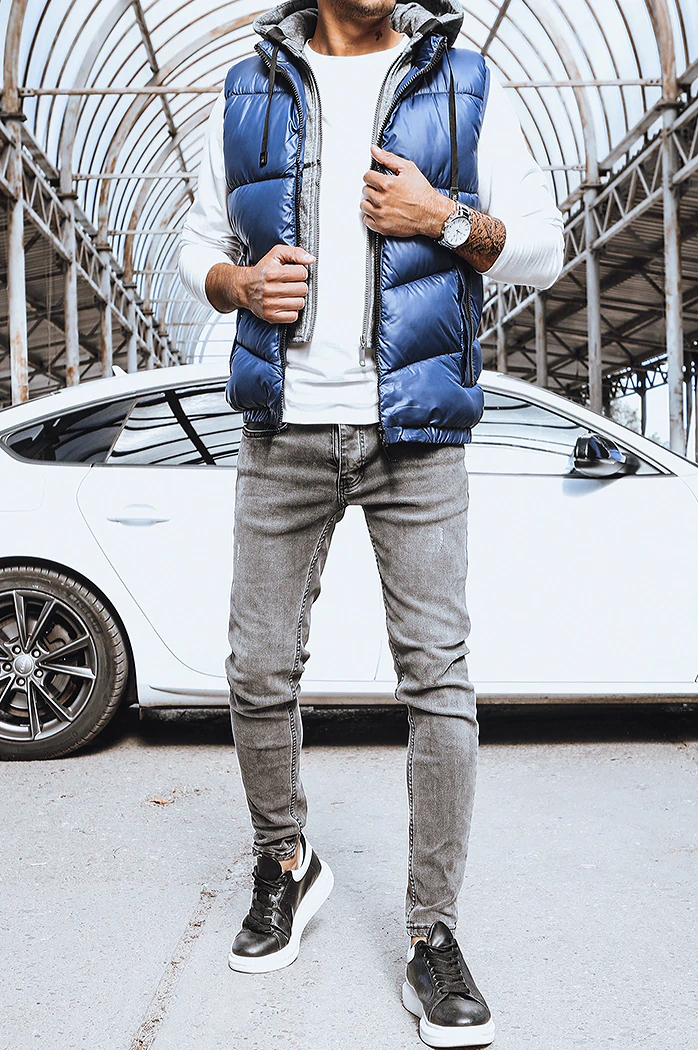 Kamizelka męska ciemnoniebieska Dstreet TX4143