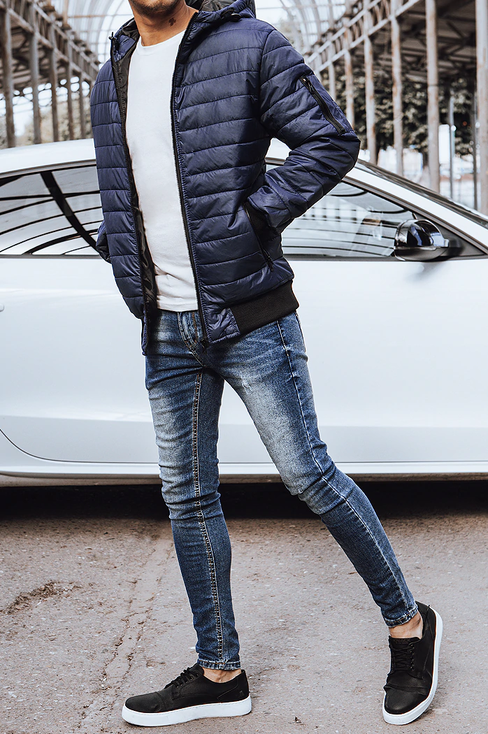 Kurtka męska przejściowa pikowana granatowa Dstreet TX4144