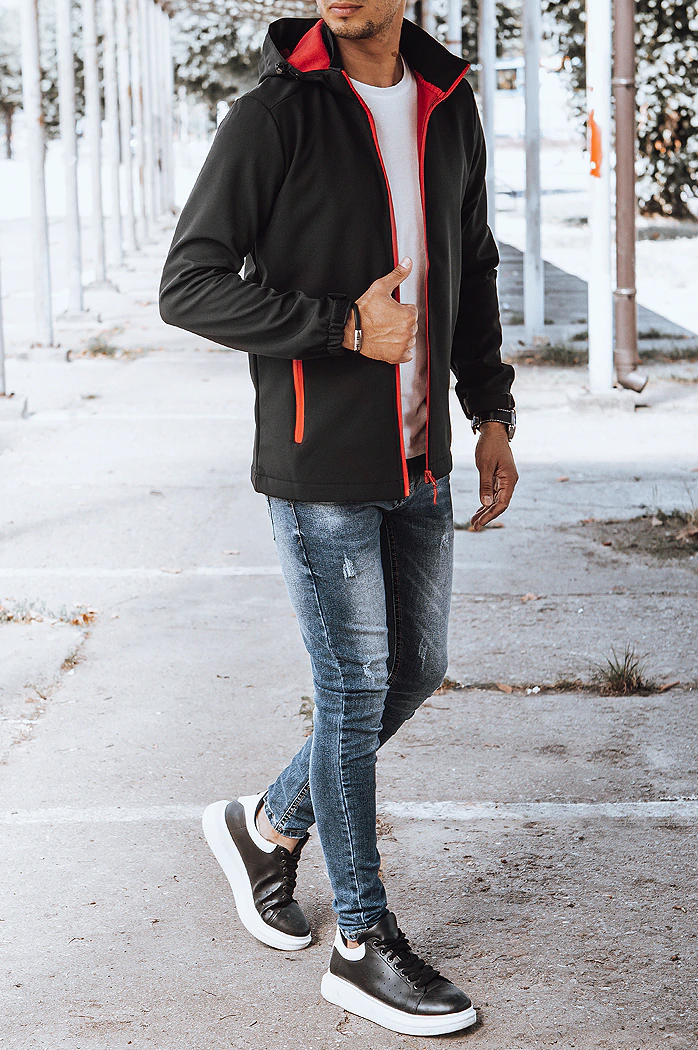 Kurtka męska softshell czarna Dstreet TX4173