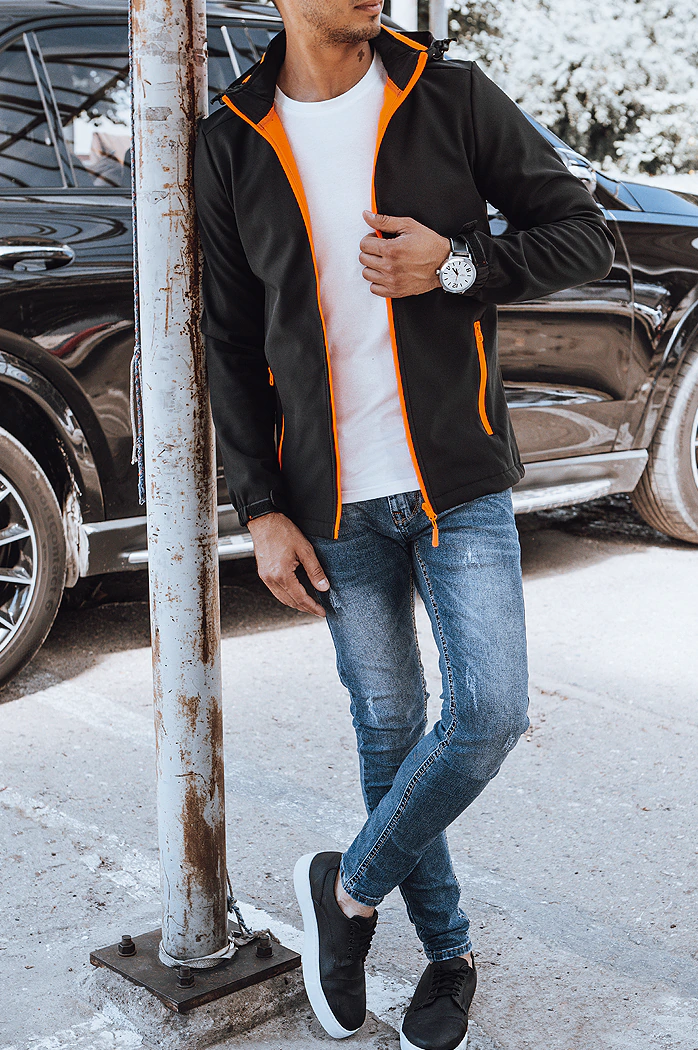 Kurtka męska softshell czarna Dstreet TX4175