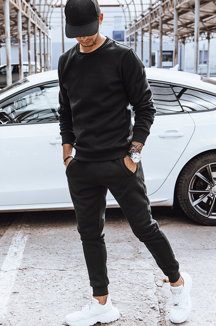 Dres męski ocieplany czarny Dstreet AX0606