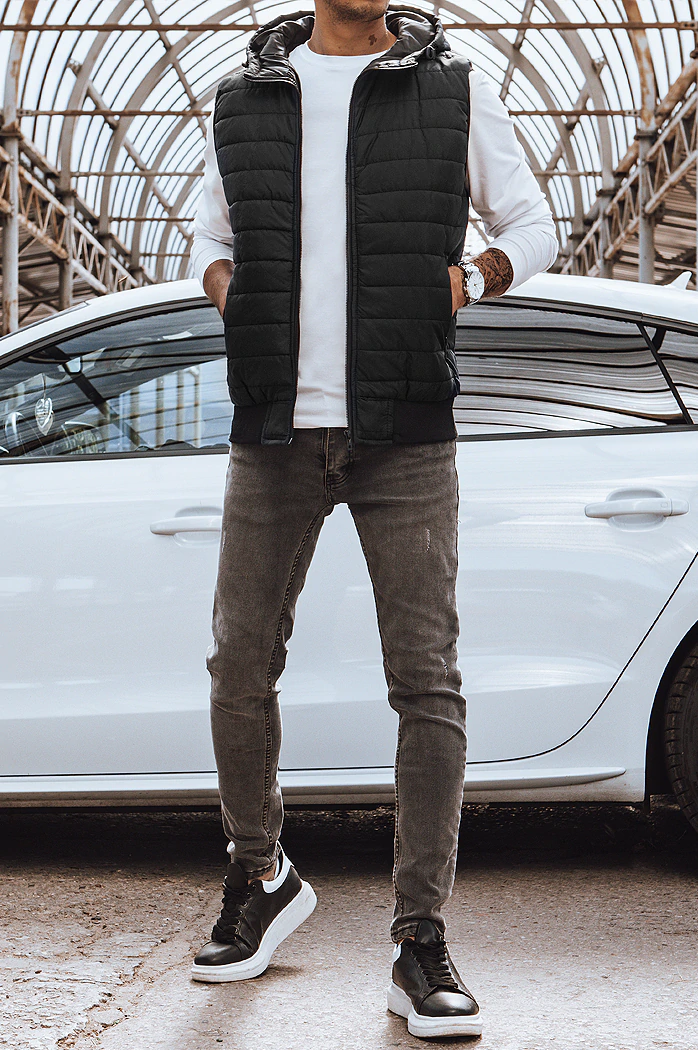 Kamizelka męska czarna Dstreet TX4235