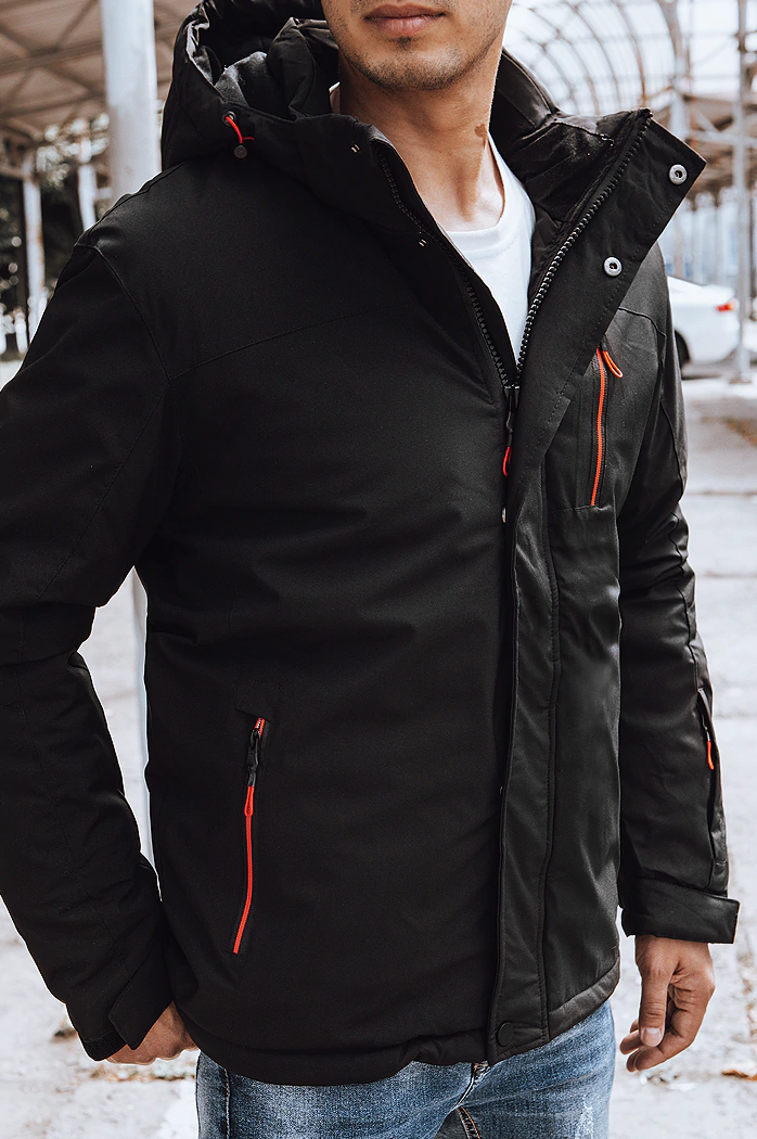 Kurtka męska zimowa czarna Dstreet TX4239