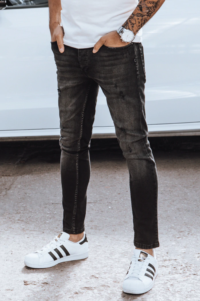 Spodnie męskie jeansowe czarne Dstreet UX3830