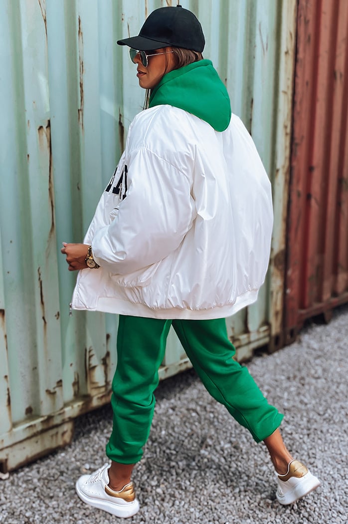 Kurtka damska bejsbolówka BASKET biała Dstreet TY3118