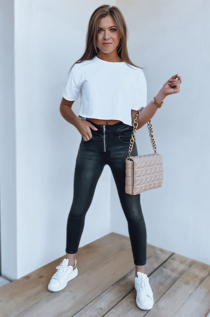 Spodnie damskie LISSA czarne Dstreet UY1279