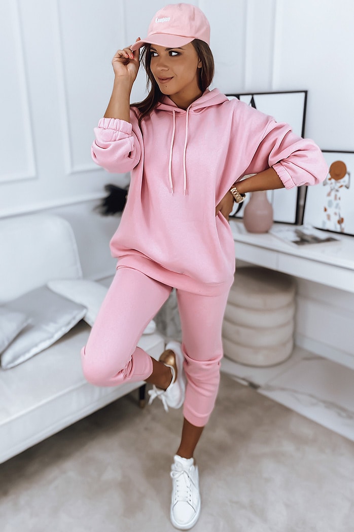 Komplet damski dresowy KSENIIA PREMIUM różowy Dstreet AY0706