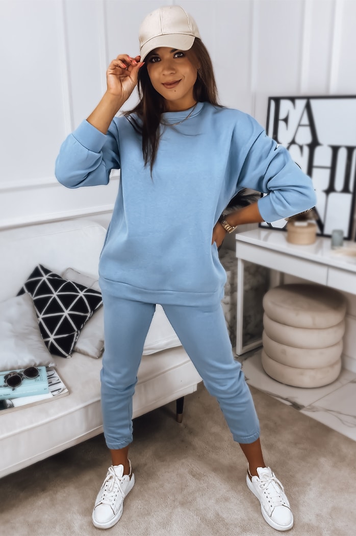 Komplet damski dresowy MOLLY PREMIUM niebieski Dstreet AY0721