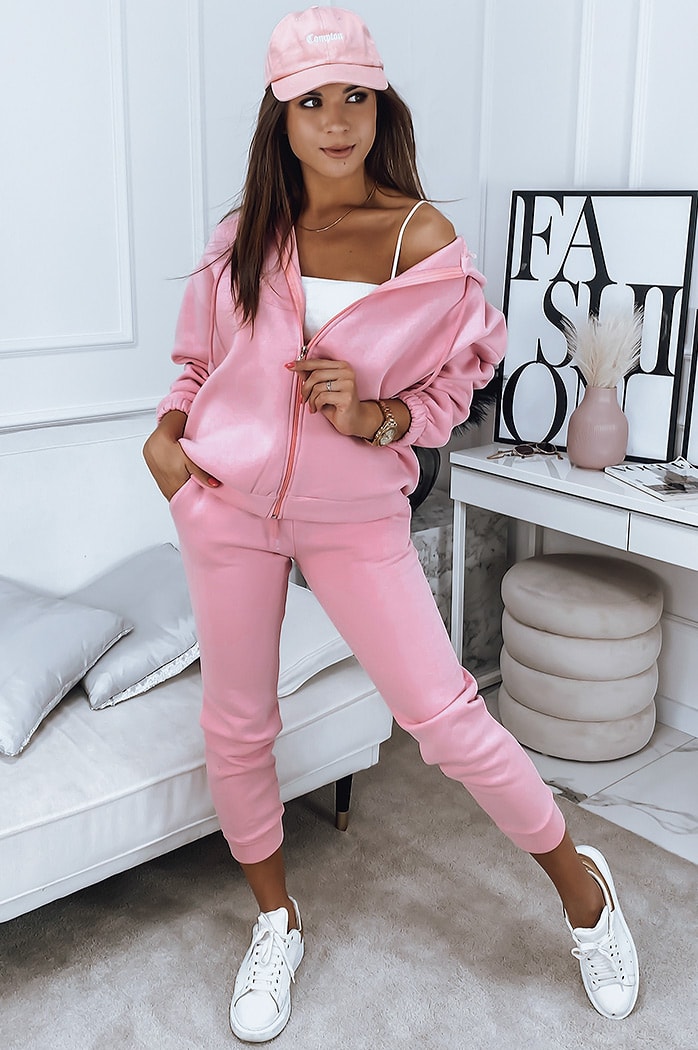 Komplet dresowy damski AMILIA PREMIUM różowy Dstreet AY0743