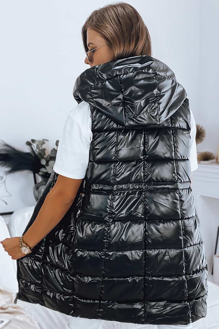 Kamizelka damska pikowana LUCI czarna Dstreet TY3155