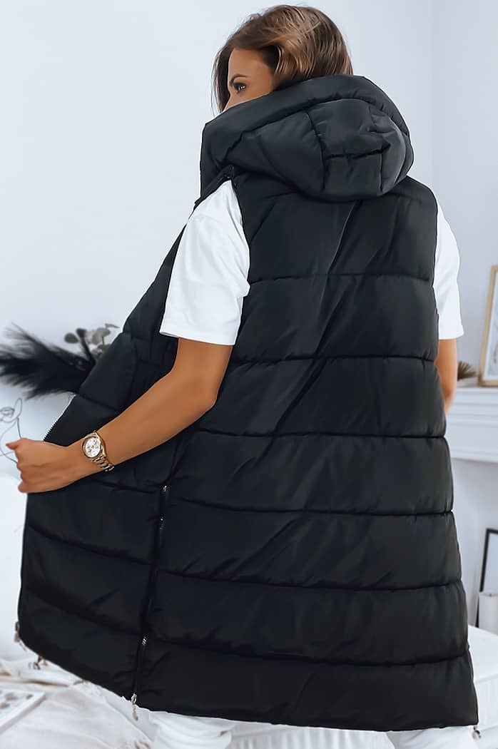 Dwustronna kamizelka damska pikowana MARIET czarna Dstreet TY3157