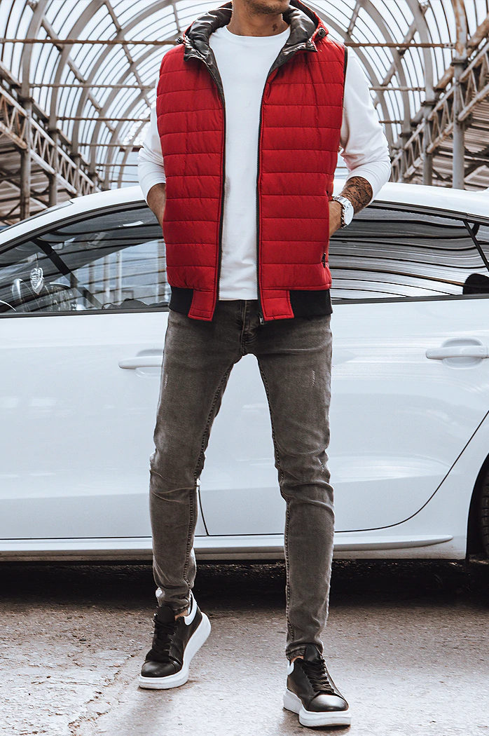 Kamizelka męska czerwona Dstreet TX4265