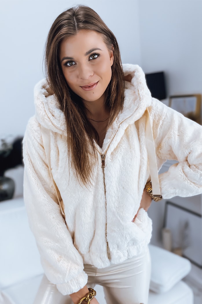 Kurtka damska FRESCO ecru Dstreet TY3344