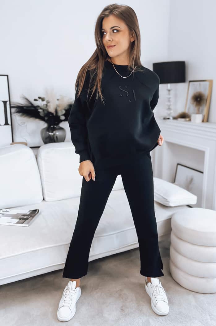 Komplet damski dresowy FILAR czarny Dstreet AY0750