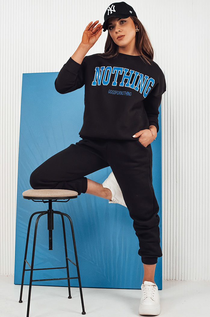 Komplet damski dresowy NOTHING czarny Dstreet AY0760