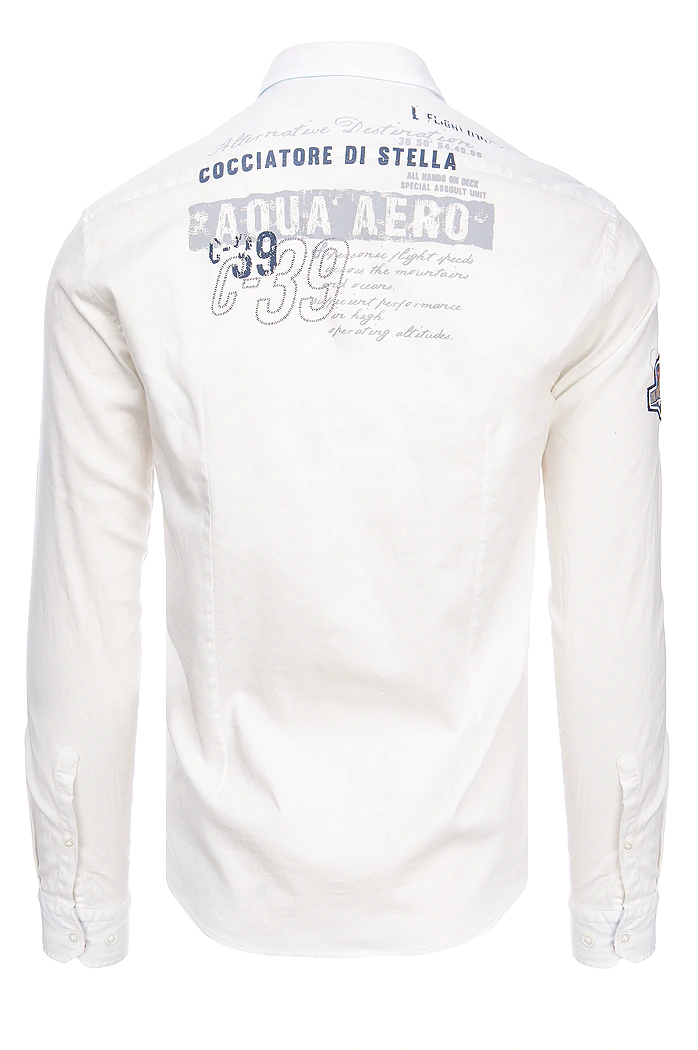 Koszula męska ecru Dstreet DX2276