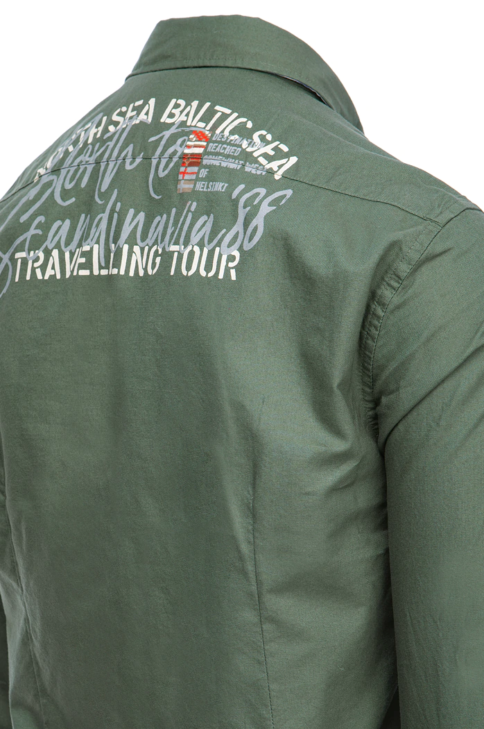 Koszula męska zielona Dstreet DX2277