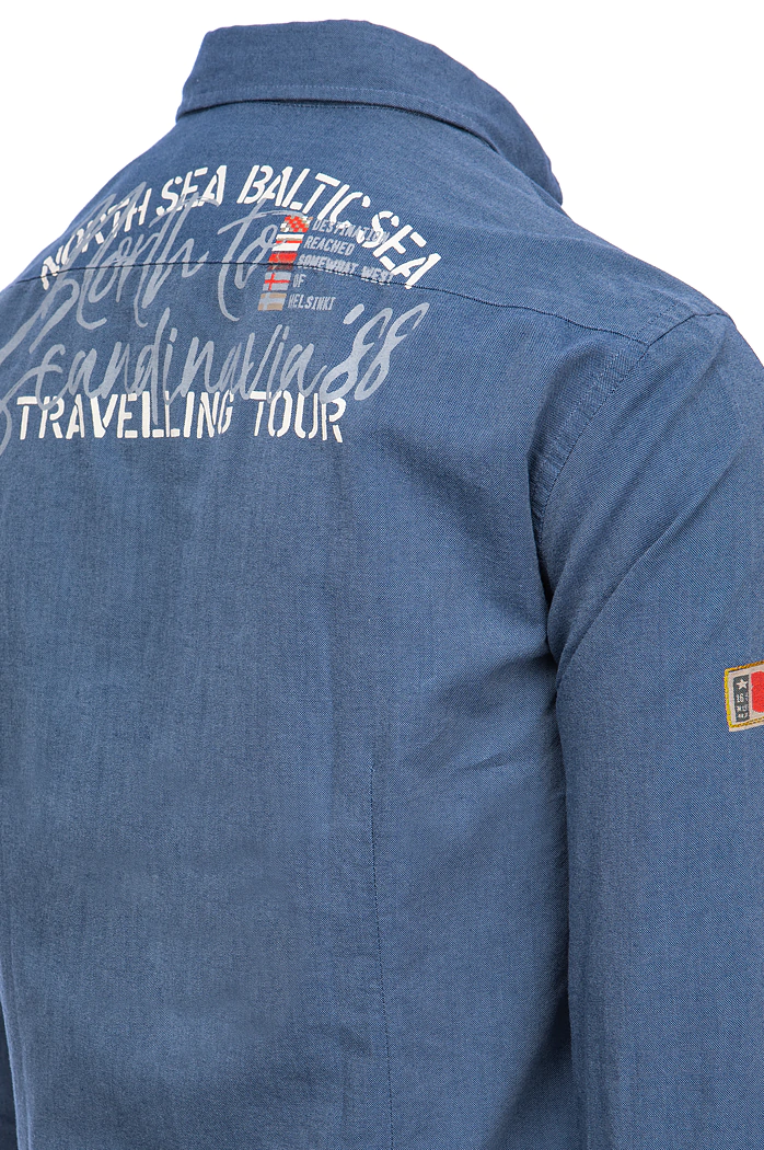 Koszula męska indygo Dstreet DX2282