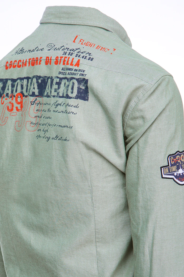 Koszula męska miętowa Dstreet DX2291