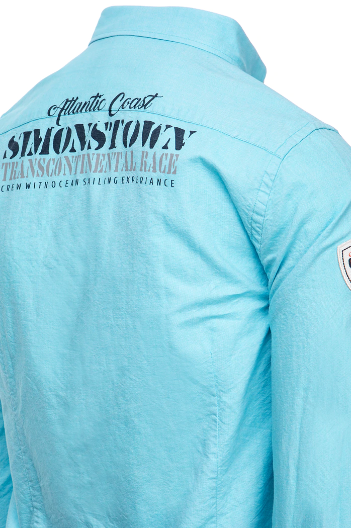 Koszula męska turkusowa Dstreet DX2300