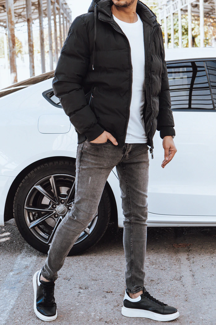 Dwustronna kurtka męska czarna Dstreet TX4298