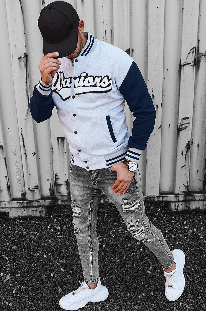 Bluza męska rozpinana szara Dstreet BX5431