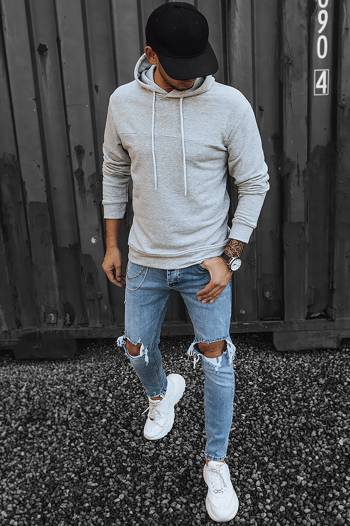 Bluza męska szara Dstreet BX5471