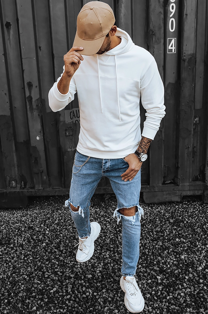 Bluza męska kremowa Dstreet BX5472