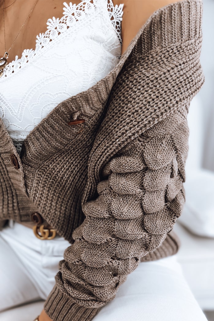 Sweter damski SINSA mokka Dstreet MY1630