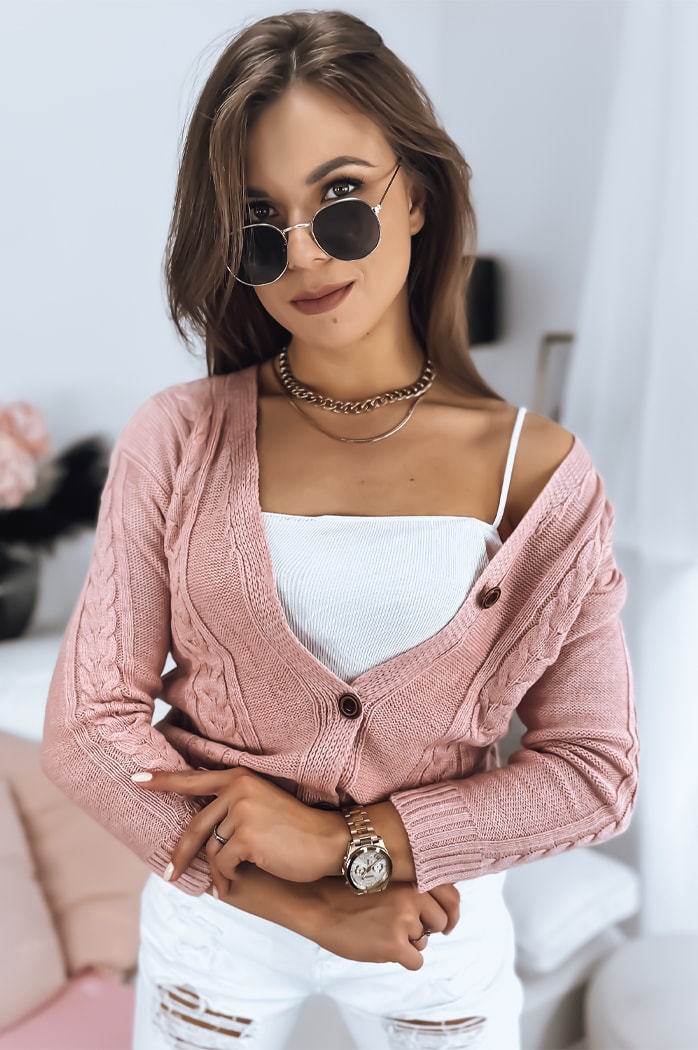 Sweter damski MELANIA różowy Dstreet MY1652