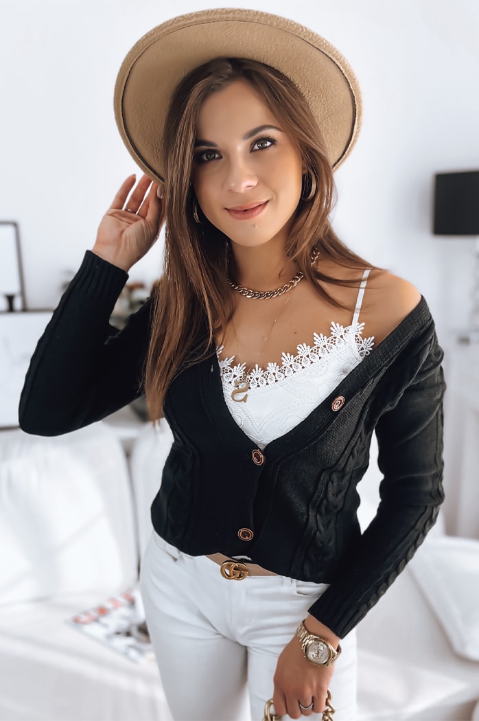 Sweter damski MELANIA czarny Dstreet MY1656