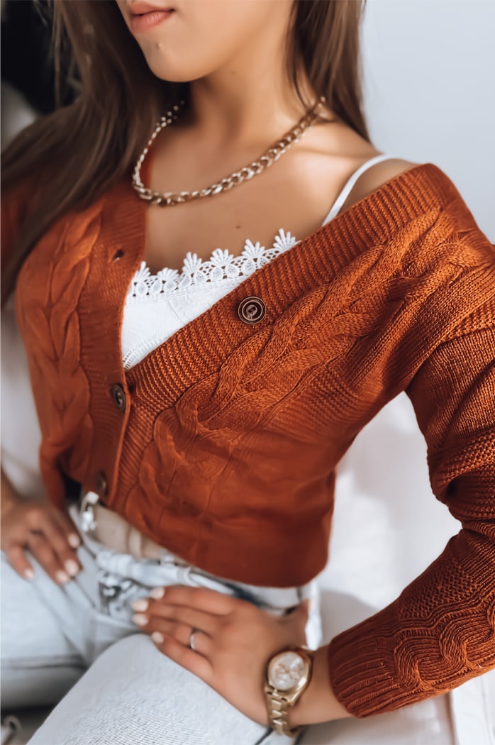 Sweter damski NISTEL rudy Dstreet MY1684