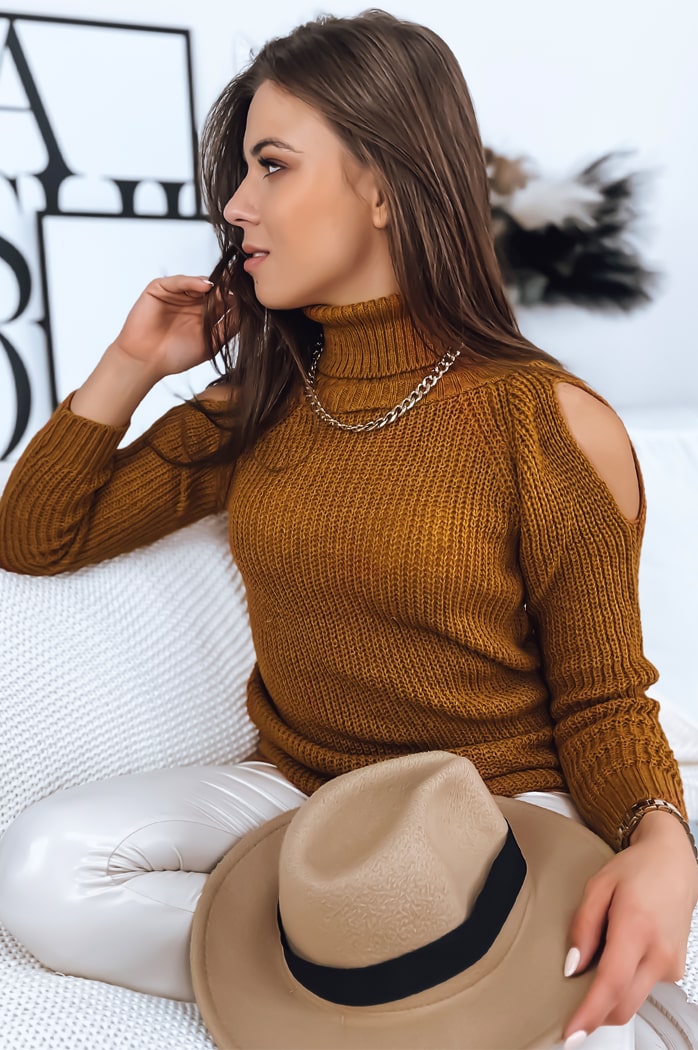 Sweter damski ARIEL żółty Dstreet MY1707