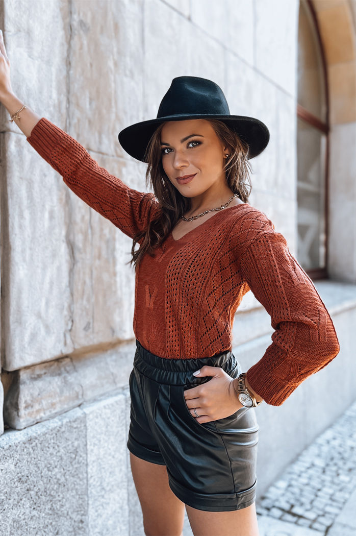 Sweter damski DARIA rudy Dstreet MY1721