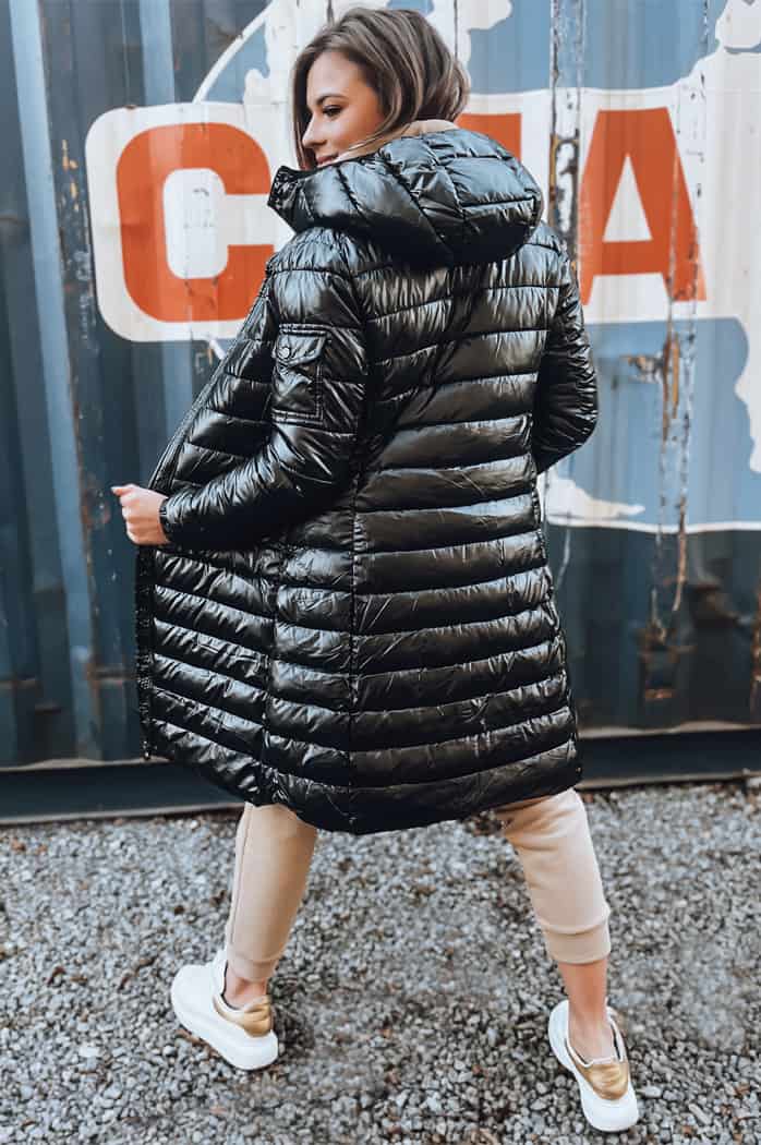 Kurtka zimowa damska pikowana LESSI czarna Dstreet TY3353