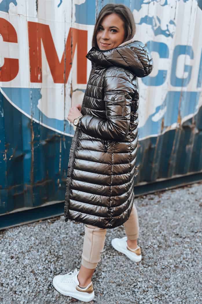 Kurtka pikowana damska LESSI mokka Dstreet TY3355