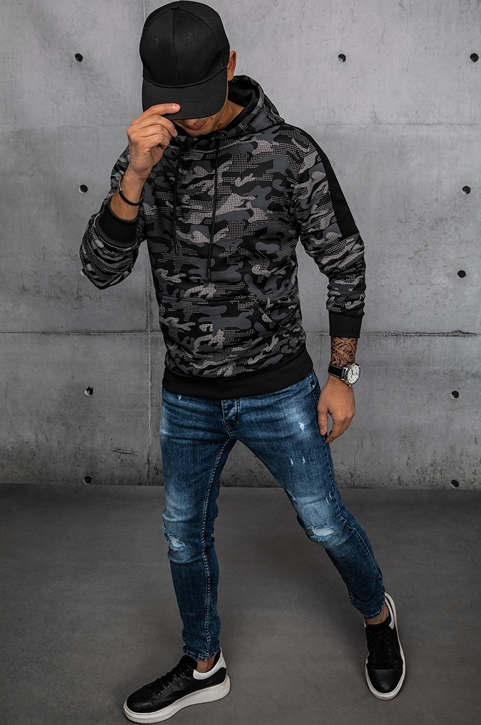 Bluza męska czarna Dstreet BX5546